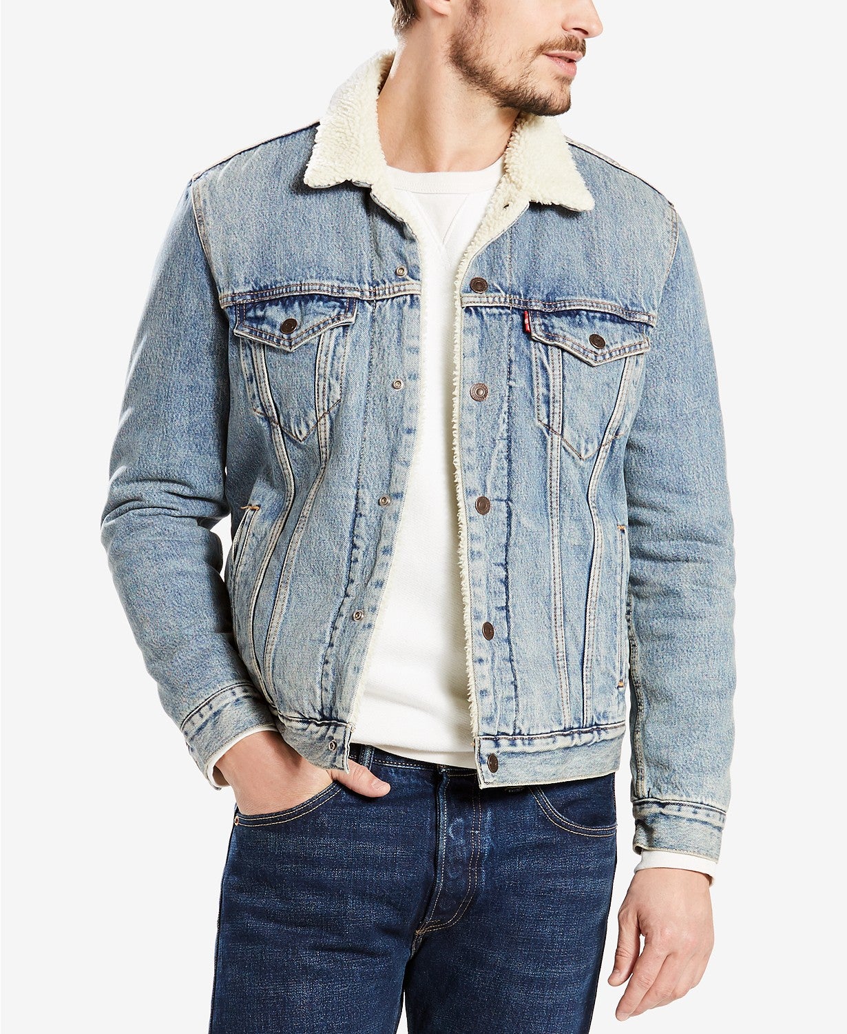 Levi’s + Sherpa Denim Trucker Jacket