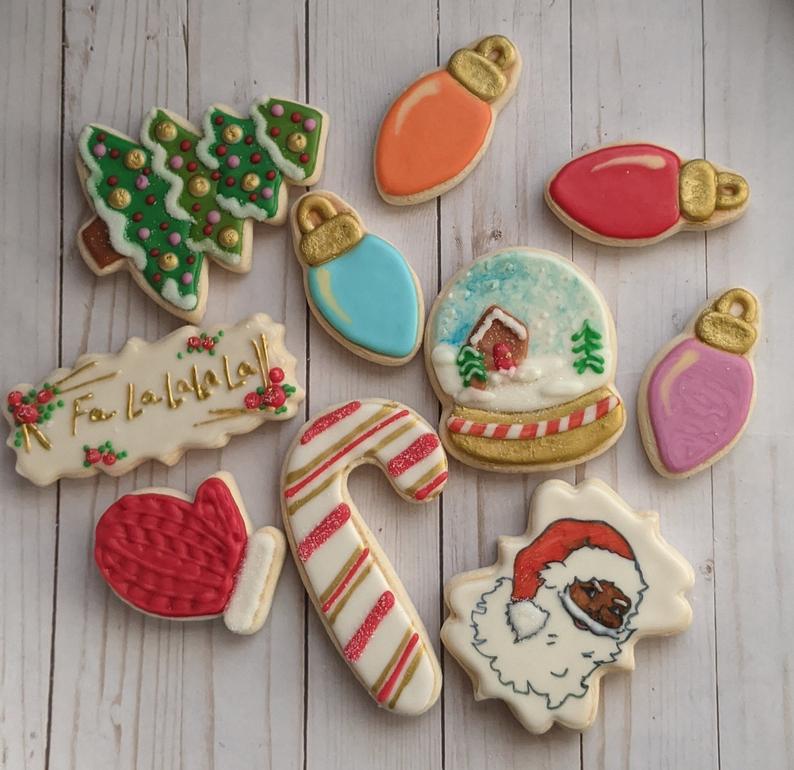 PentUpCookieCompany + Christmas Inspired Shortbread Cookies