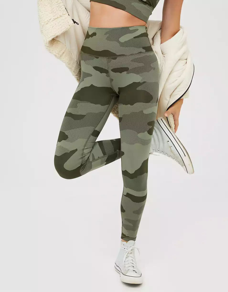 Aerie + OFFLINE Camo High Waisted Legging