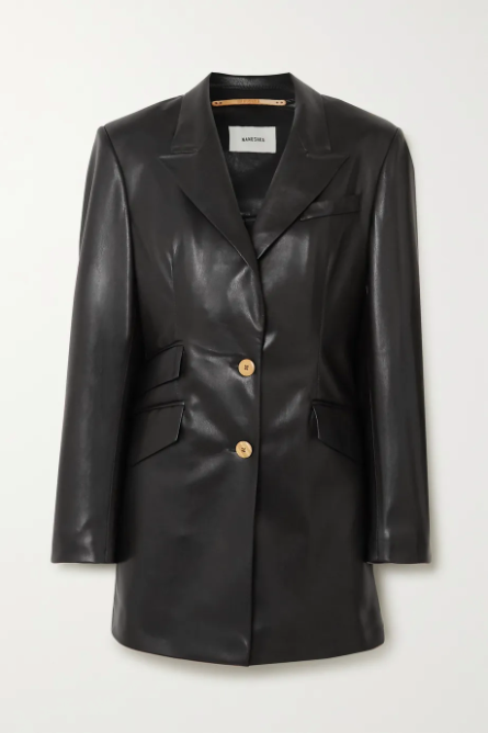 Nanushka sale leather blazer