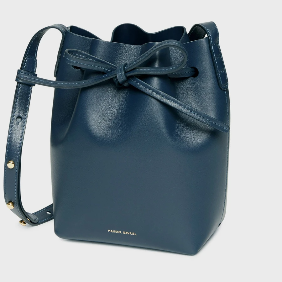 mansur gavriel mini scrunchie bag