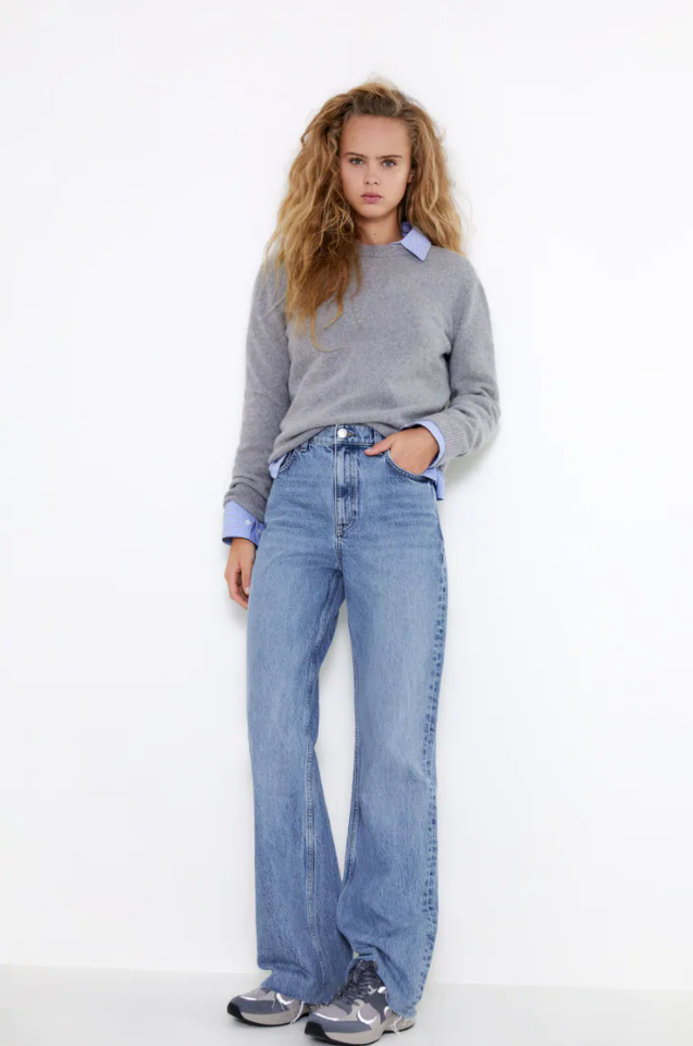 Zara jeans hi 2025 rise full length