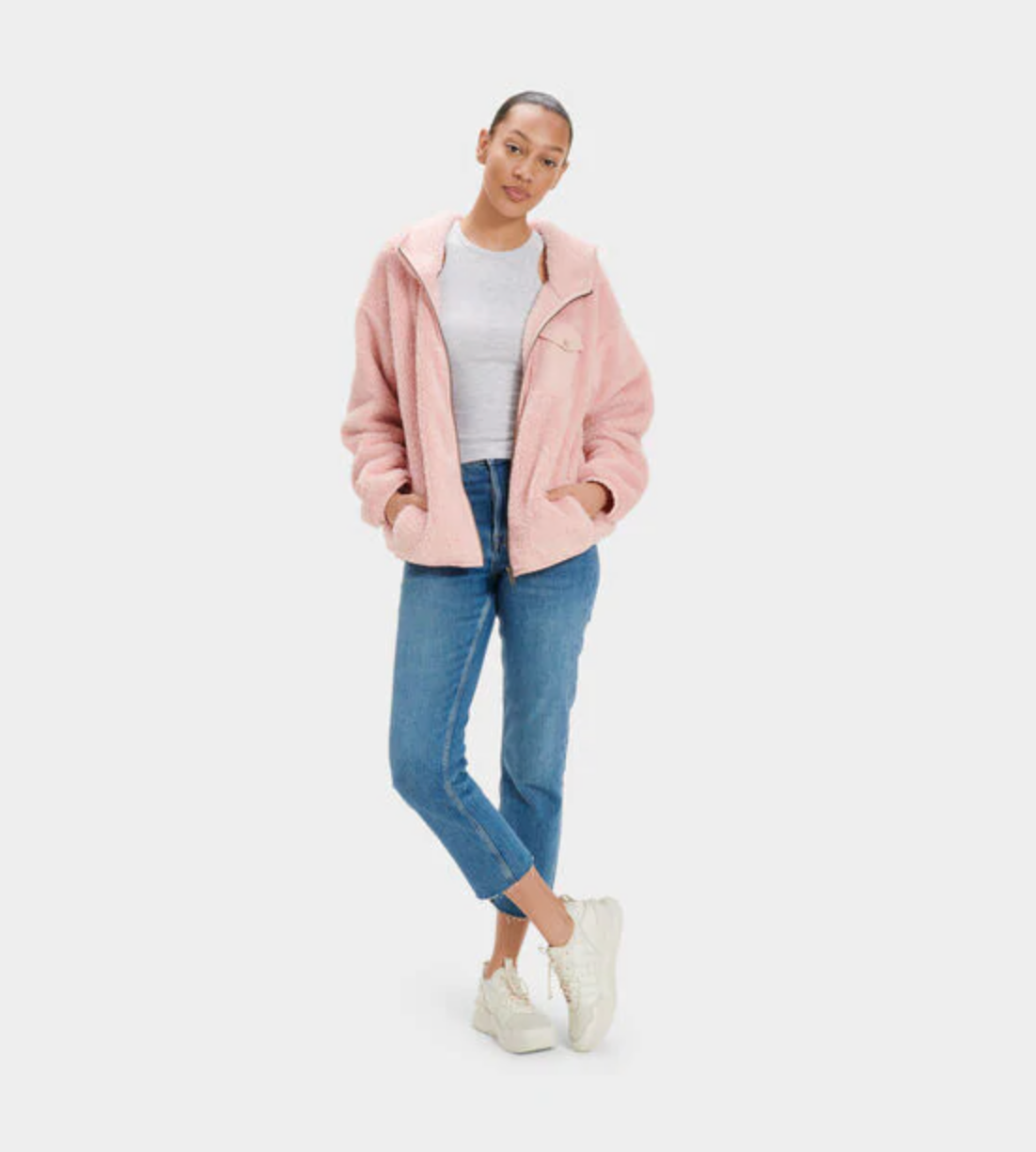 topshop borg heart zip funnel sweatshirt Cinosural International School