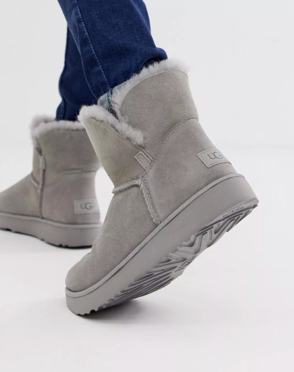 Ugg + Ugg Classic Cuff Mini Boot in Gray