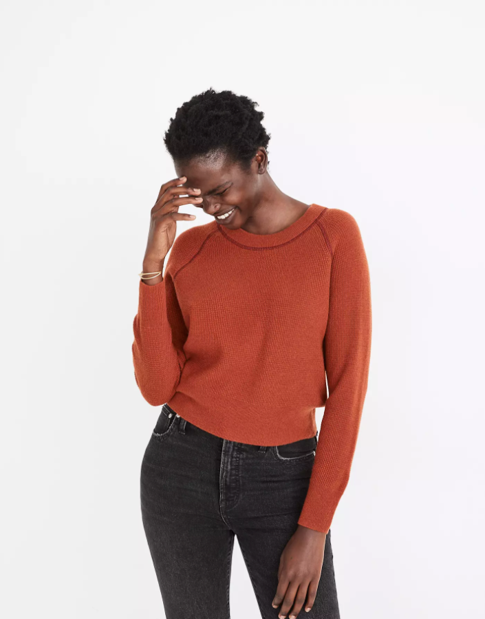 Madewell Cashmere Shrunken Sweatshirt