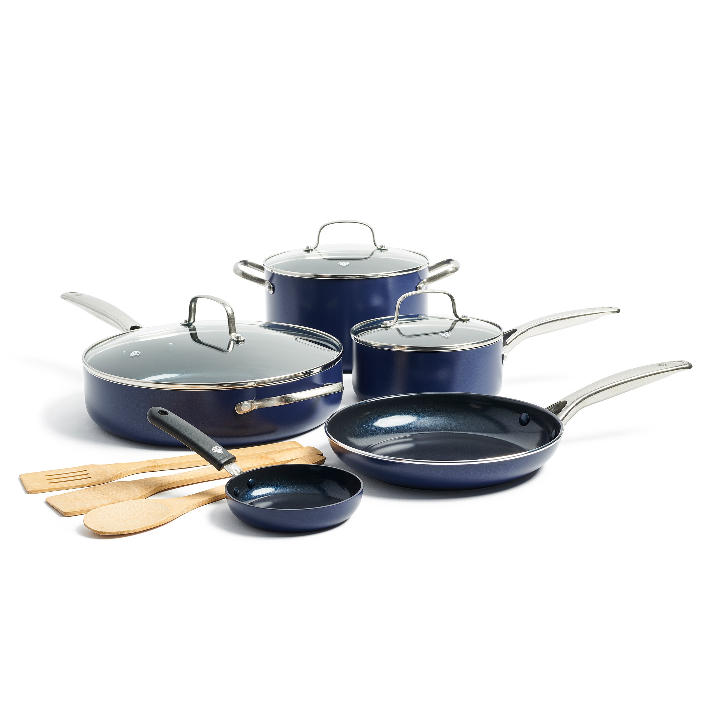 Blue Diamond + Limited Edition Nonstick Ceramic 11Piece Cookware Set