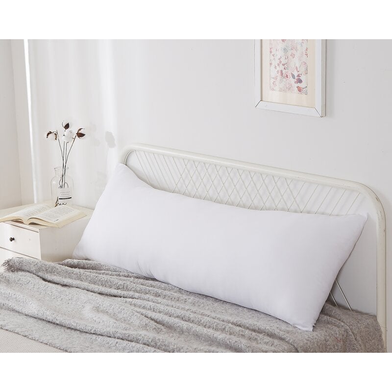 White Noise + Jill Soft Hypoallergenic Medium Polyester Body Pillow