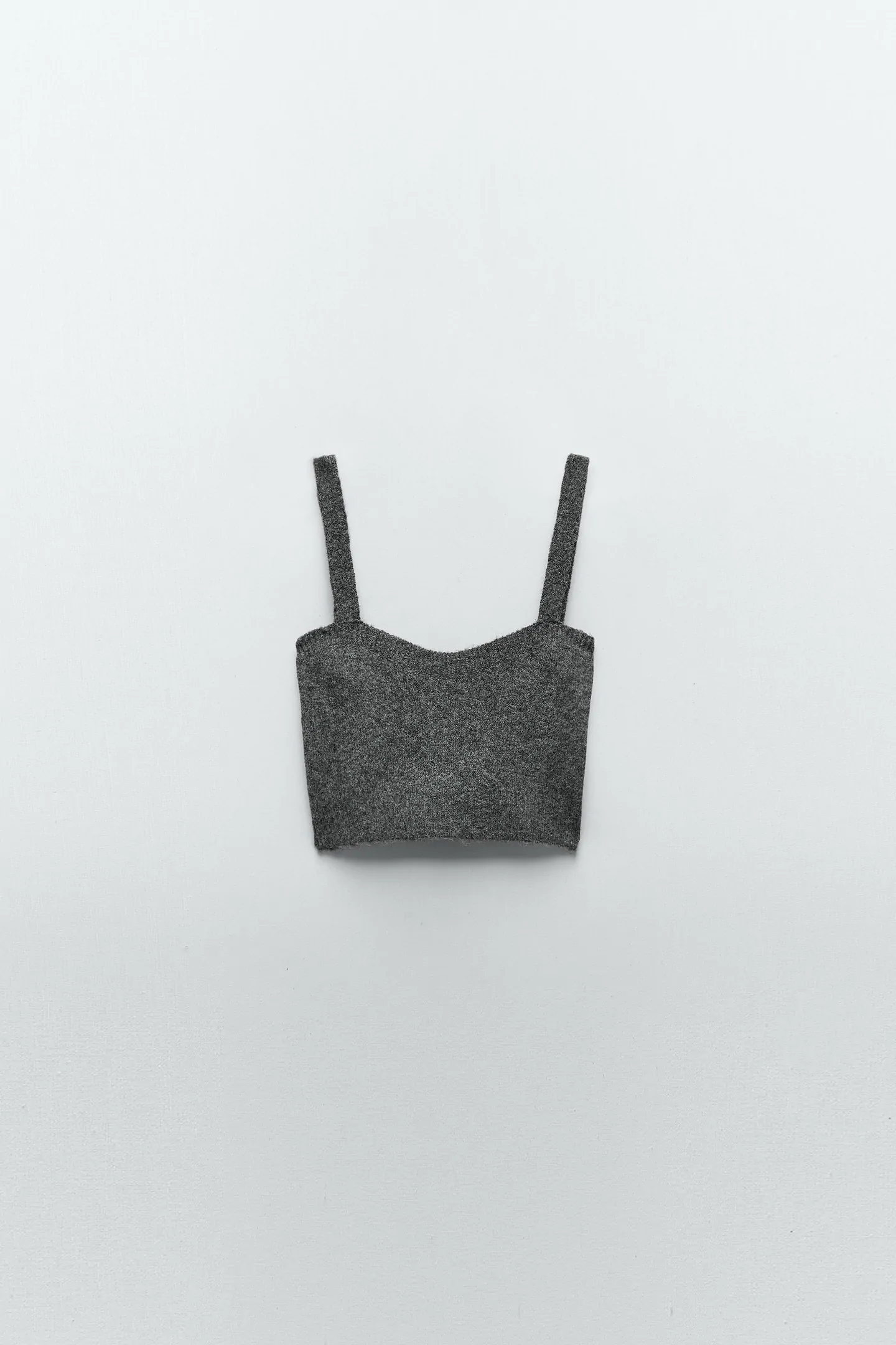 Zara + Soft Feel Knit Cropped Top
