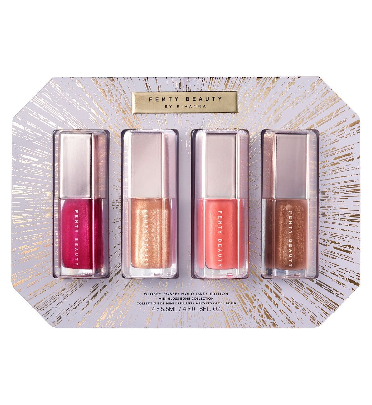 fenty lip gloss and highlight set