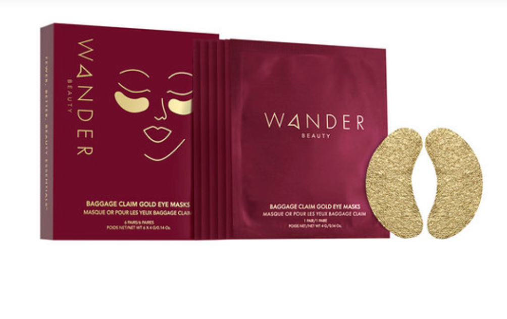 Wander Beauty + Baggage Claim Gold Eye Masks