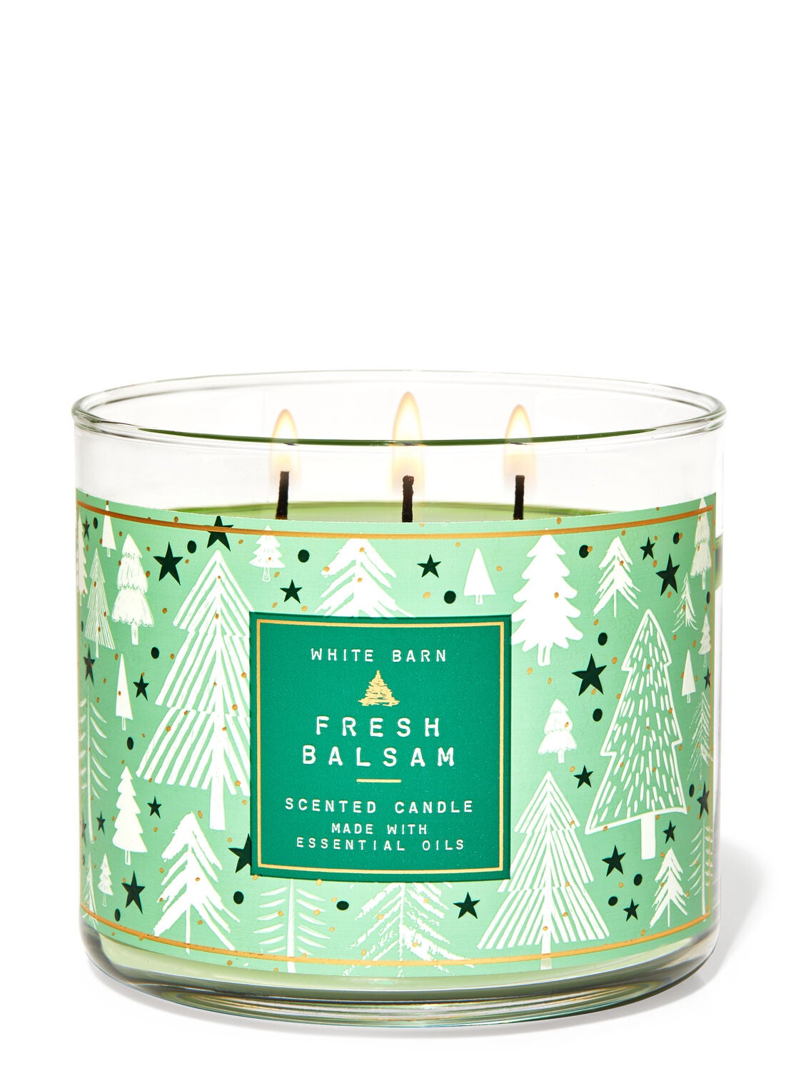14.5 oz NEW Bath & Body Works  FRESH BALSAM  SCENTED LARGE 3 WICK CANDLE 