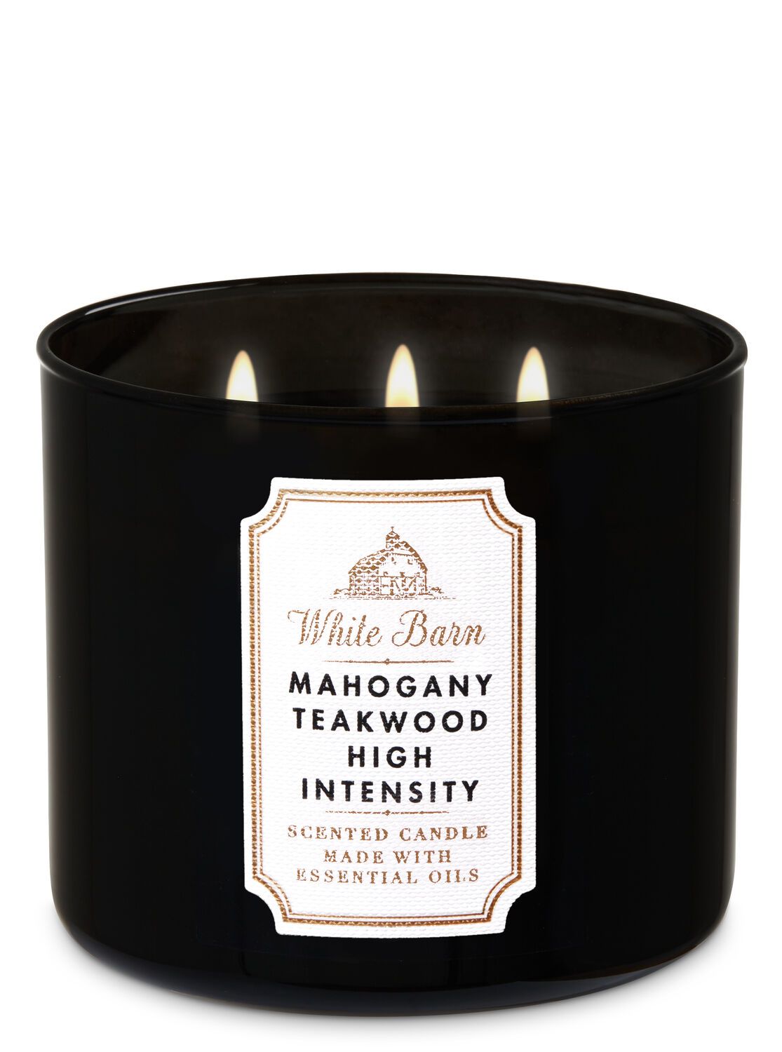 Bath & Body Works + MAHOGANY TEAKWOOD HIGH INTENSITY 3-Wick Candle