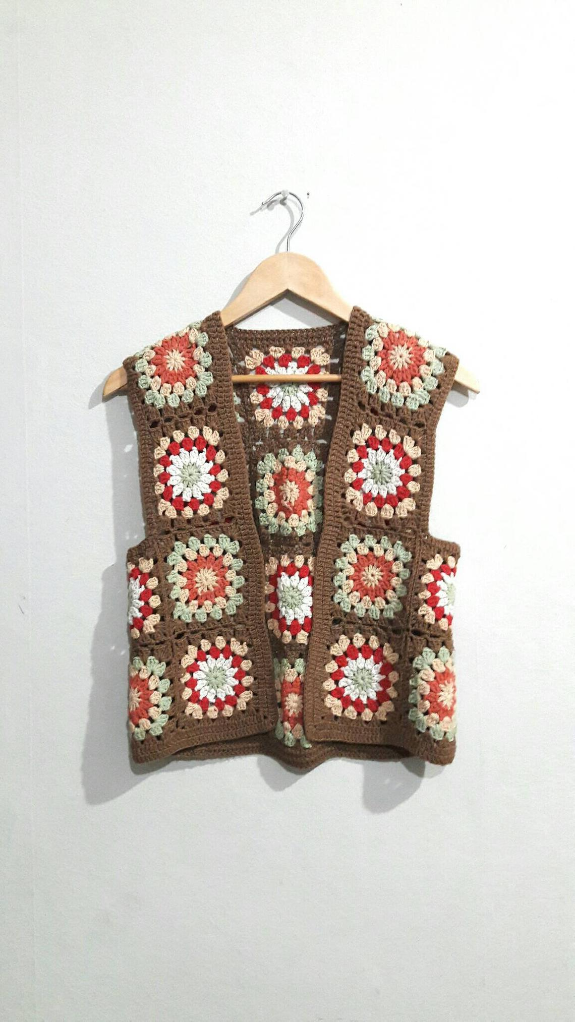 Grahams Bazaar + Crochet Patchwork Vest