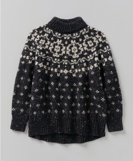 Toast + Alpaca Boucle Yoke Sweater