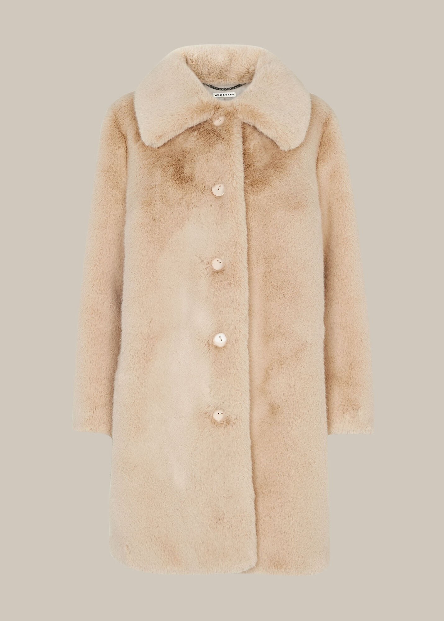 whistles textured belted coat