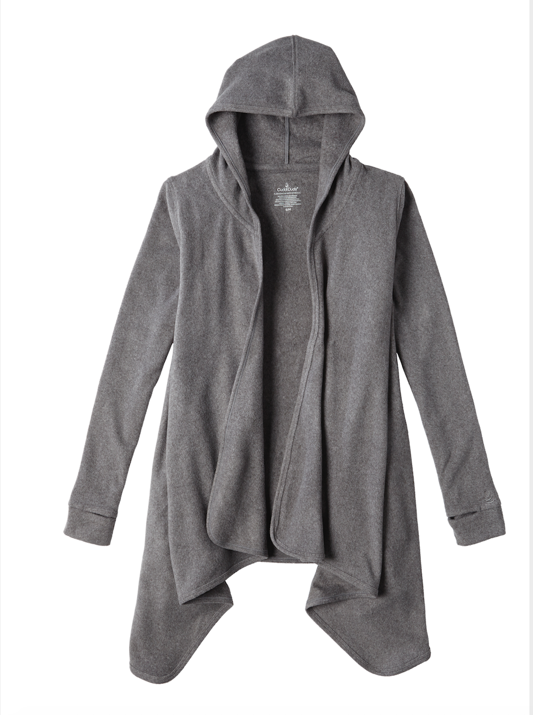 Cuddl Duds + Fleece Wear Hooded Wrap Cardigan