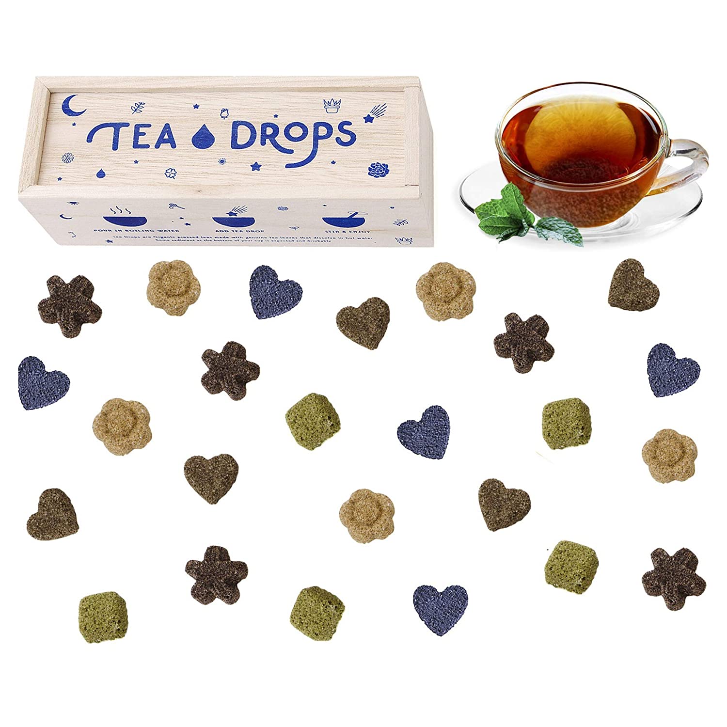 Tea Drops + Deluxe Herbal Sampler Assortment Box