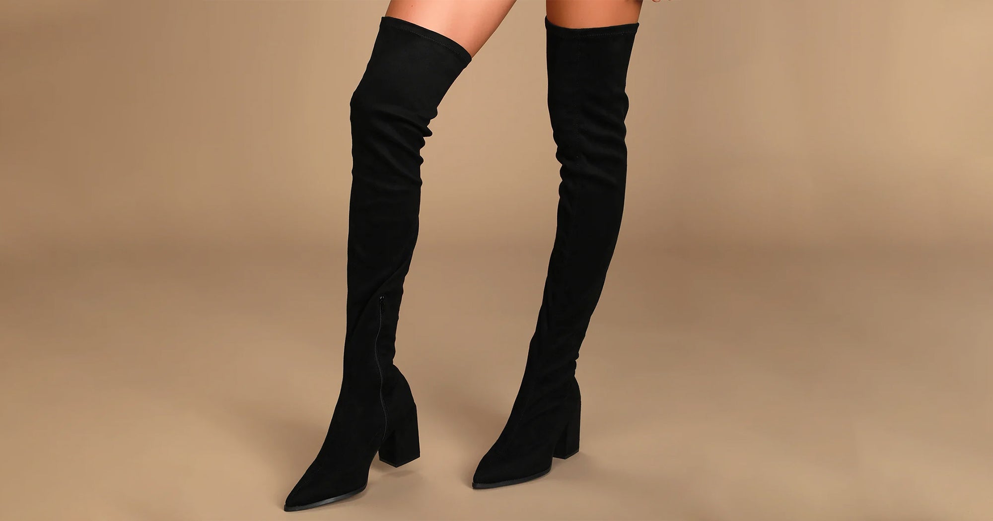 Stretch Stiletto Thigh High Boots | Nasty Gal