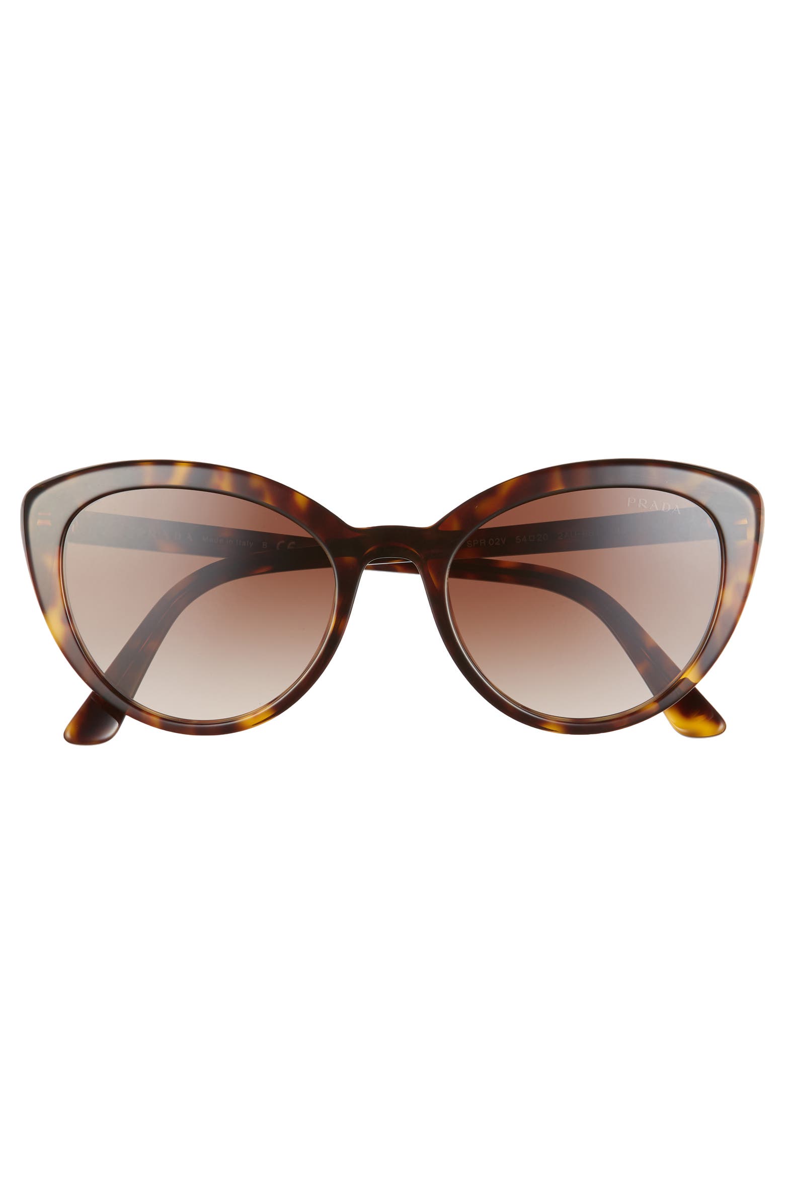 Prada + 54mm Cat Eye Sunglasses