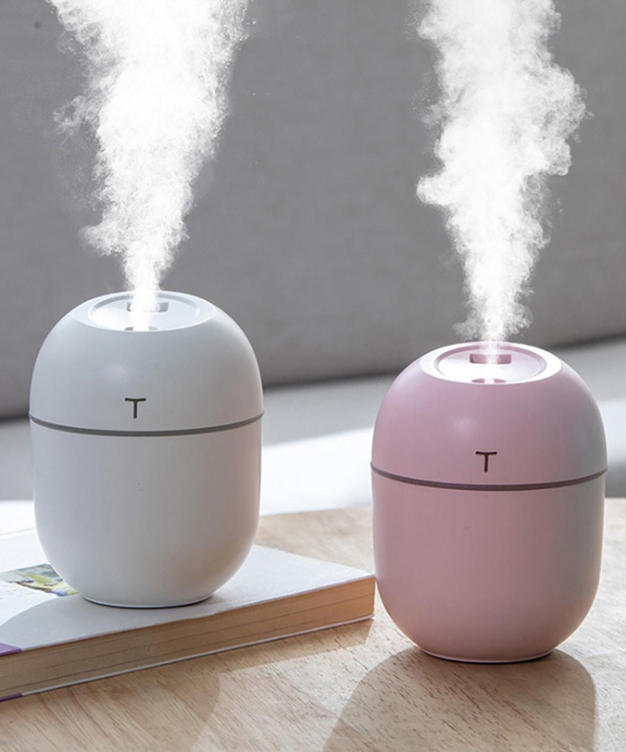 Sugely Mini Humidifier Cool Mist USB Personal Small Humidifier Cute Desk Vaporizer Humidifier,Panda Humidifier Essential Oil Diffuser Aroma Essential Oil Humidifier 