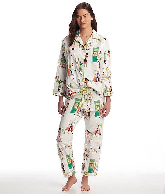 The Cat’s Pajamas + Holiday Hipsters Flannel Pajama Set