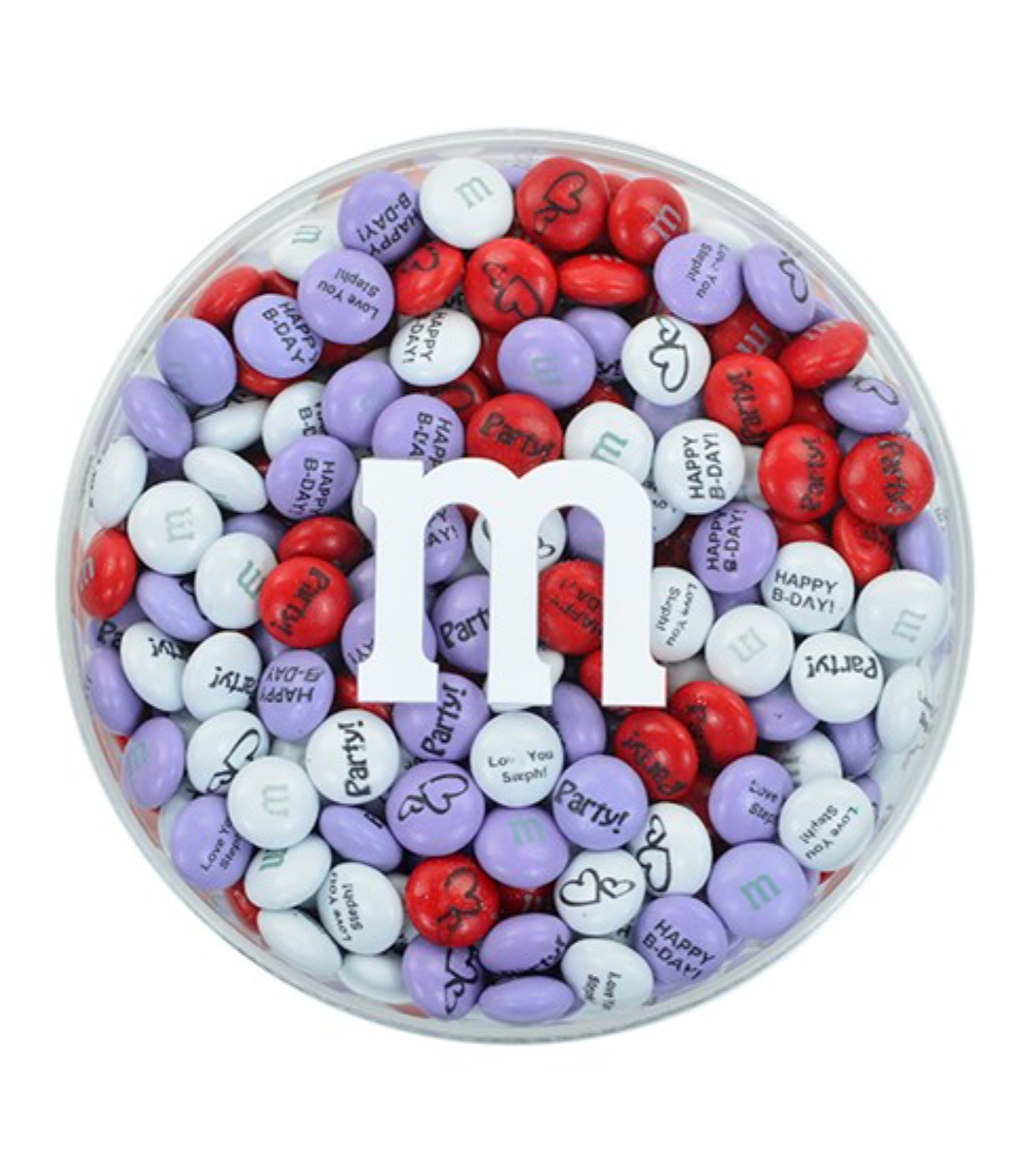 My M&M’s + Custom M&M’s Round Gift Box