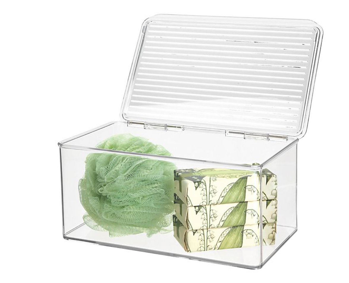 iDesign + Stackable Clear Storage Bin