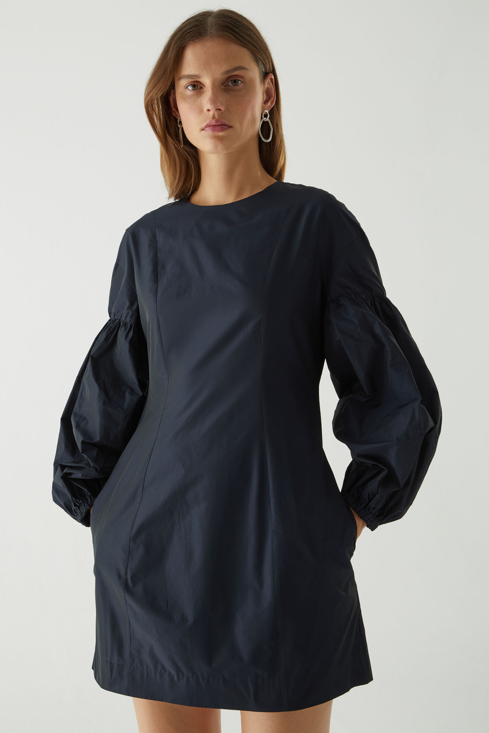 COS + Volume Sleeve Waisted Dress