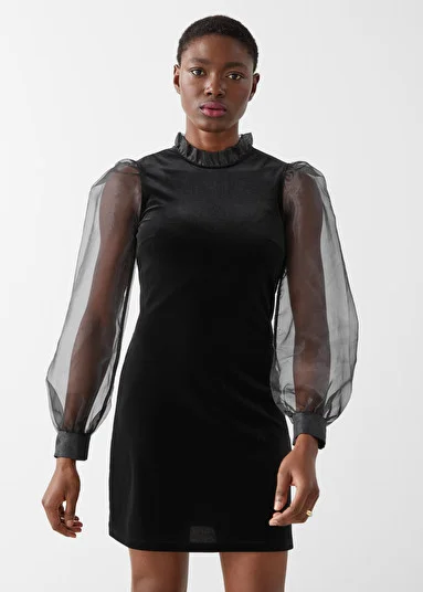 Other stories black velvet dress clearance