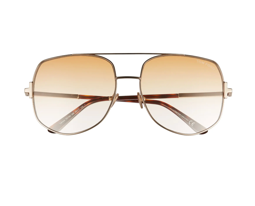 Lennox 62mm Oversize Aviator Sunglasses