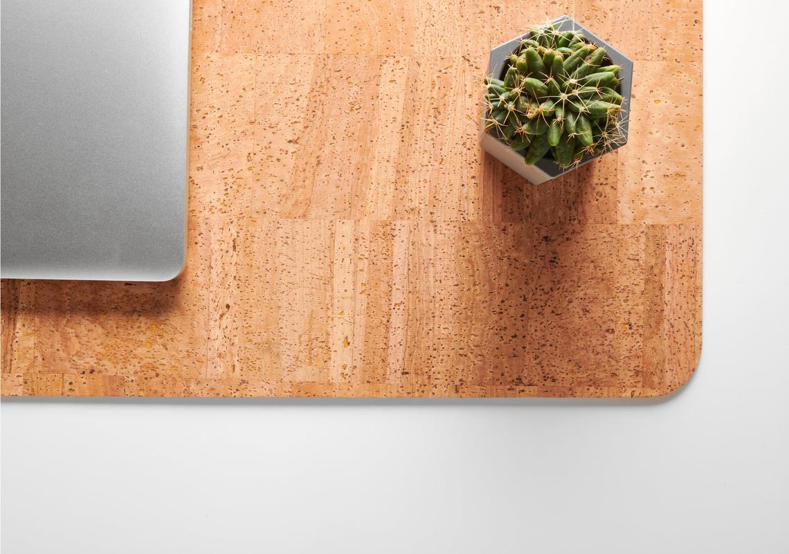 BUproducts + Handmade Cork Leather Desk Mat
