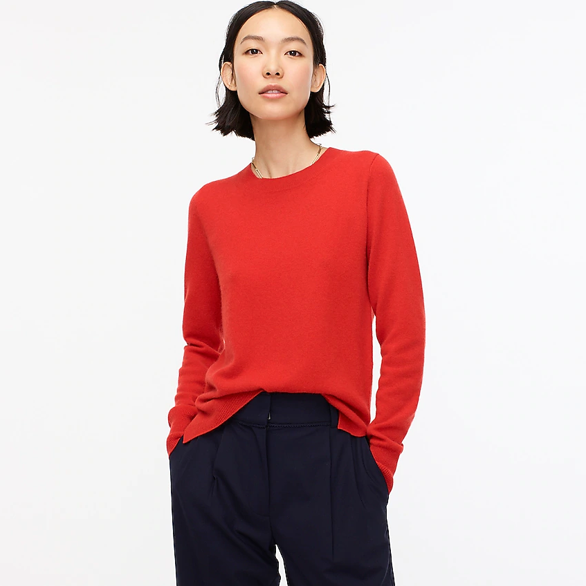 J.Crew + Cashmere Crewneck Sweater