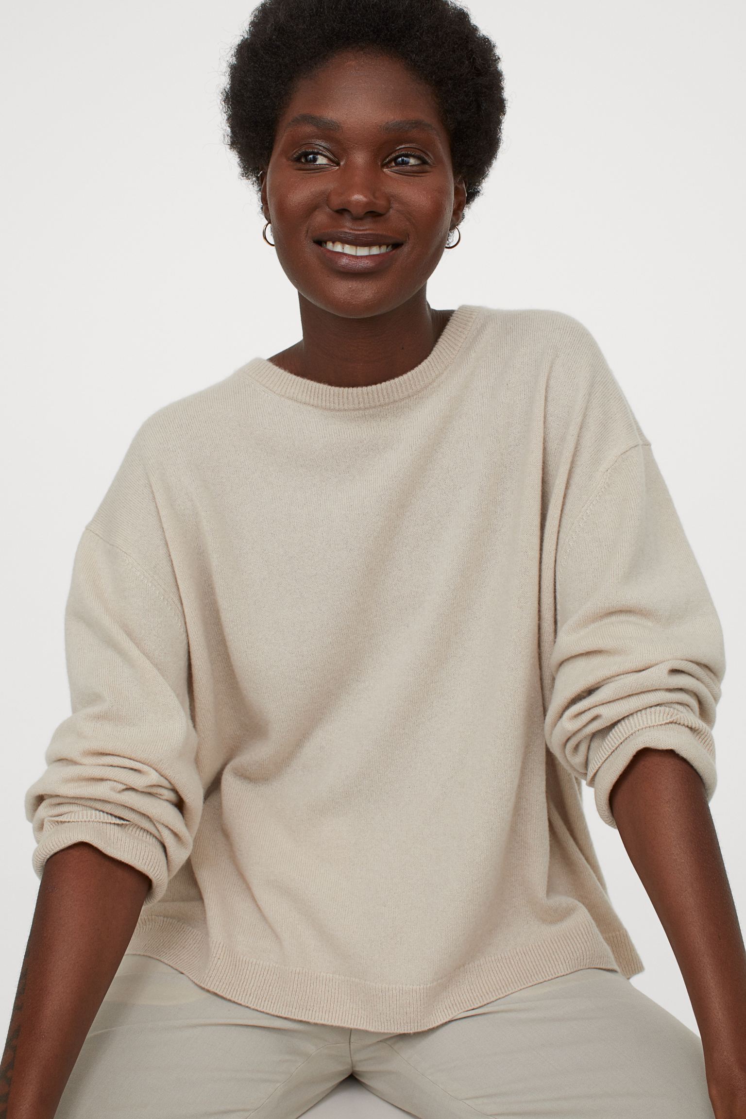 H&M + Fine-knit Cashmere Sweater