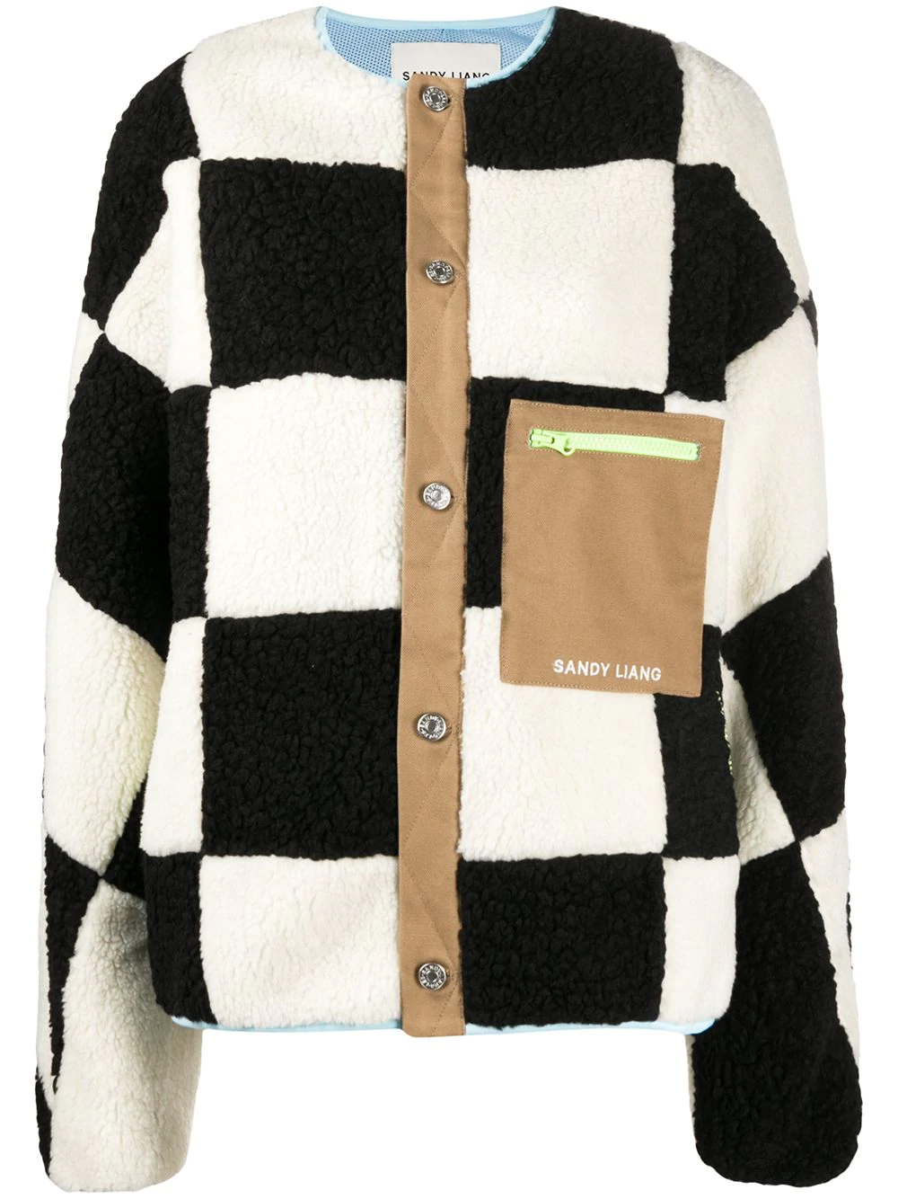 sandy liang post cardigan