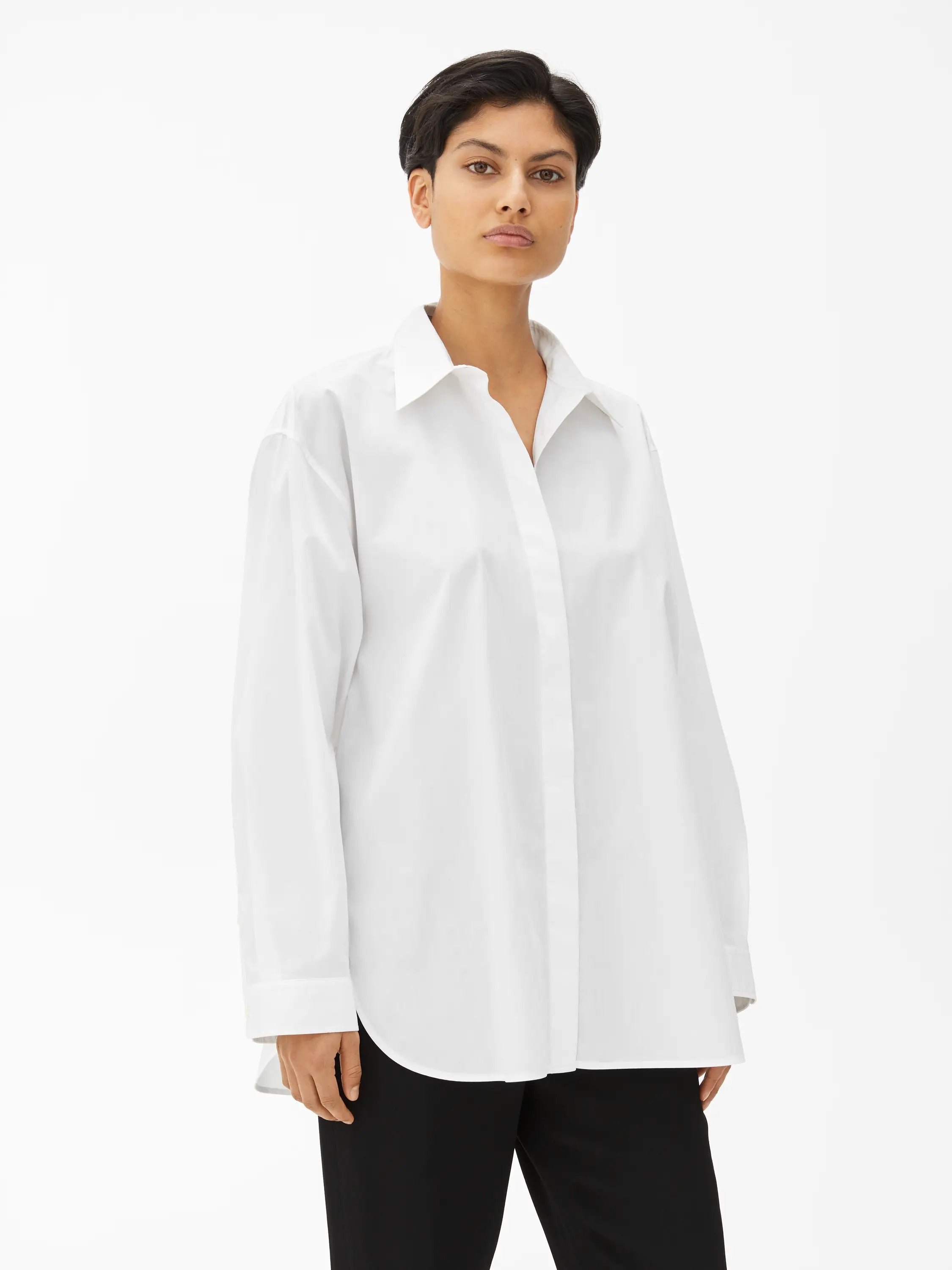 arket relaxed poplin shirt