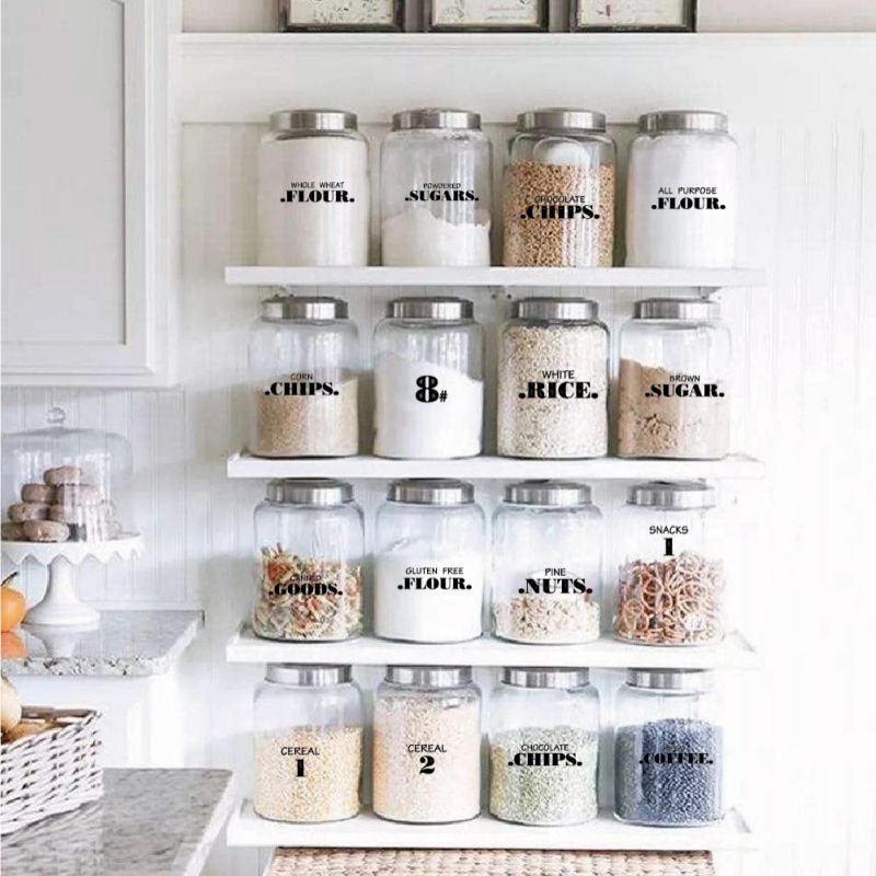 The Home Edit - Not only do @Rubbermaid BRILLIANCE canisters work perfectly  in a pantry - but they work equally as well in a small cabinet. For  labeling, we opted to use