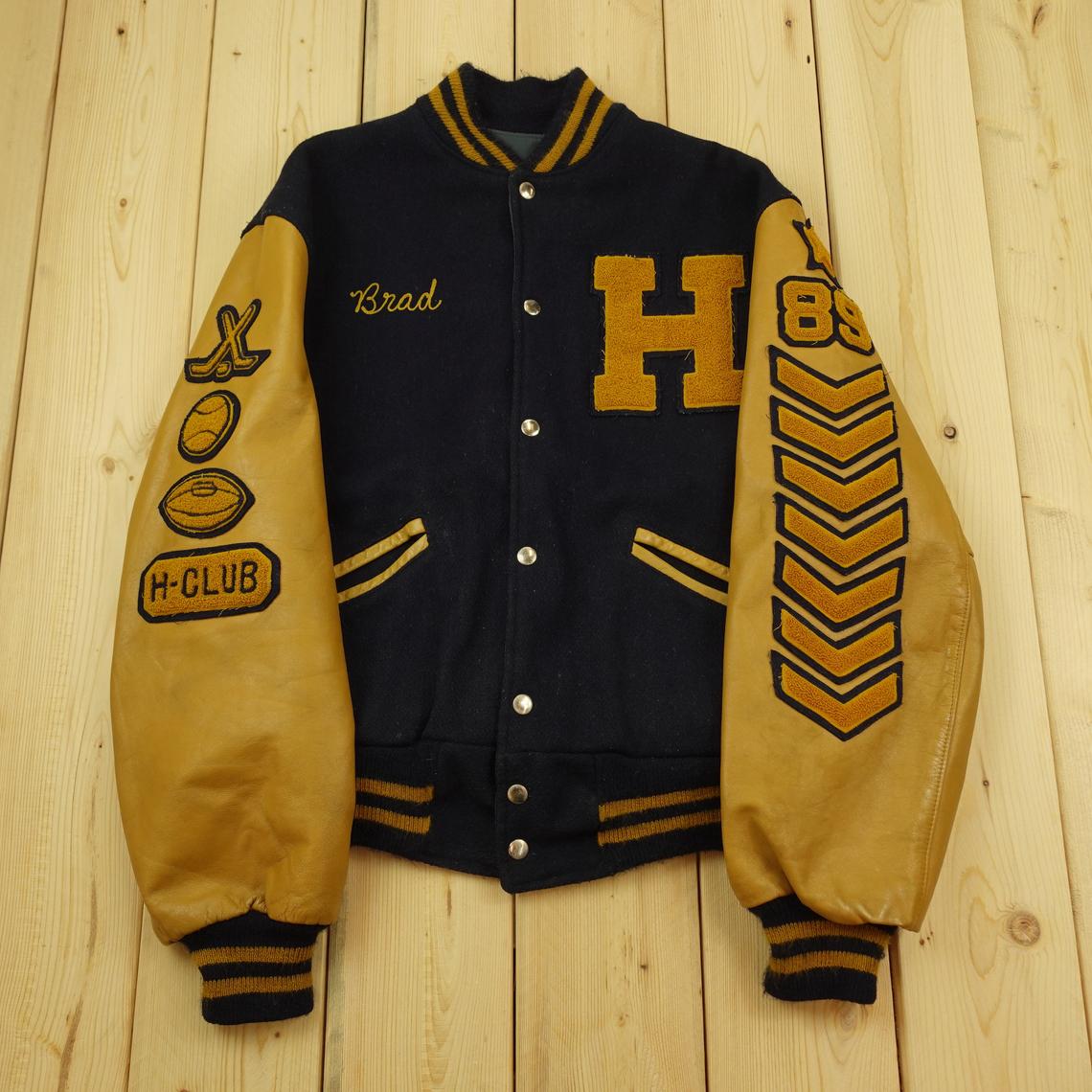 crysvintageshop + 1989 Hermantown H Club Letterman Varsity Jacket