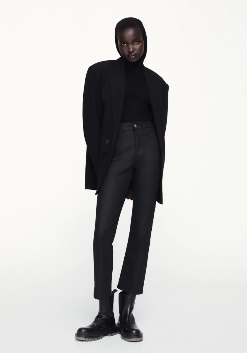 zara slim trousers