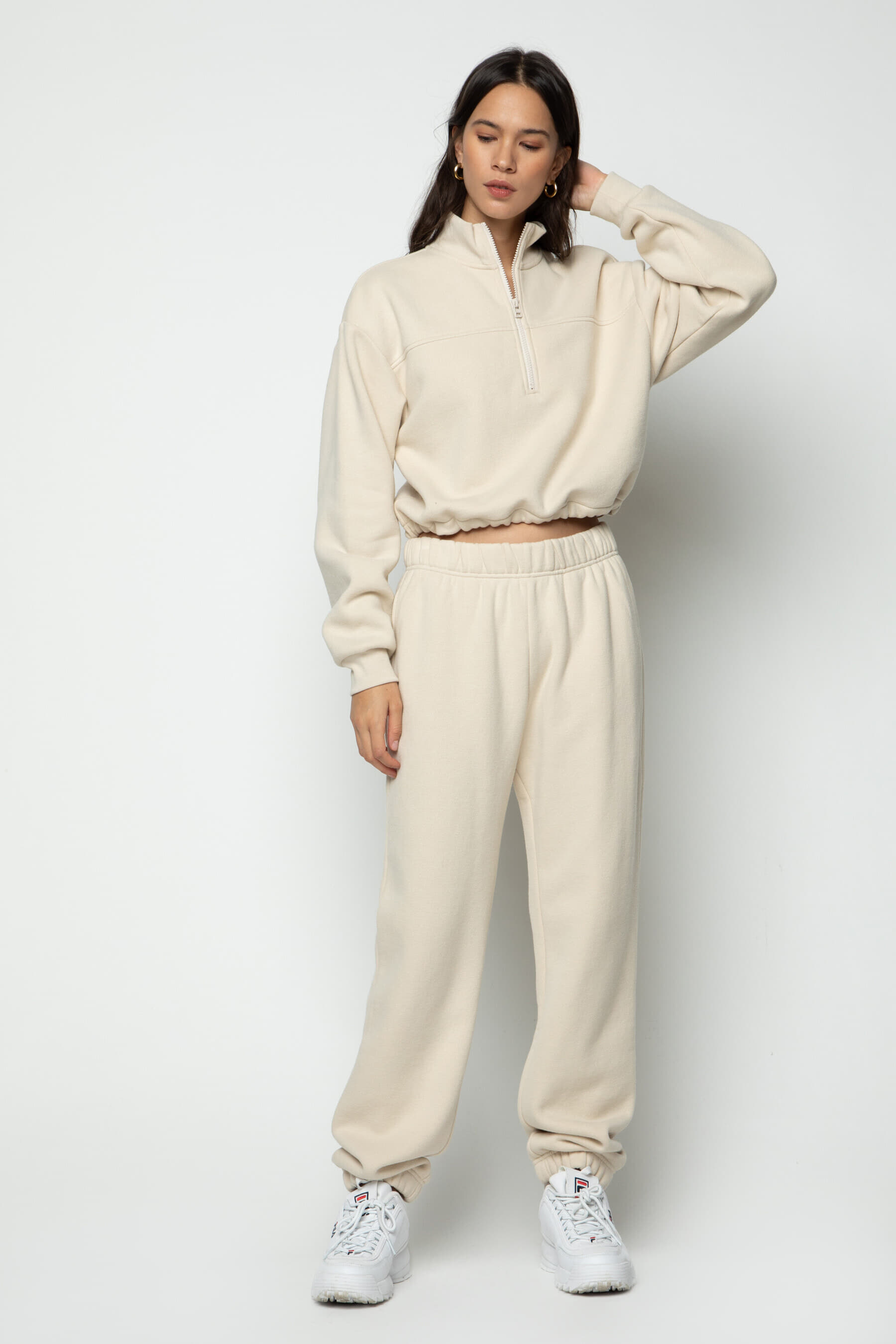 rib sleeveless midi dress leith