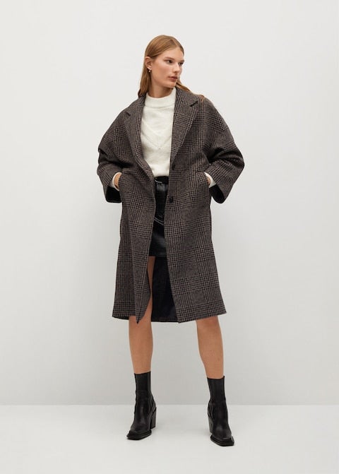 Shop Gigi Hadid's Mango Coat and Shearling LV Bucket Hat