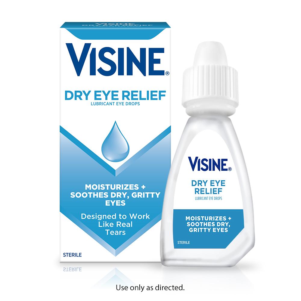 Visine Dry Eye Relief Lubricating Eye Drops for Dry Eyes, 0.5 fl. oz