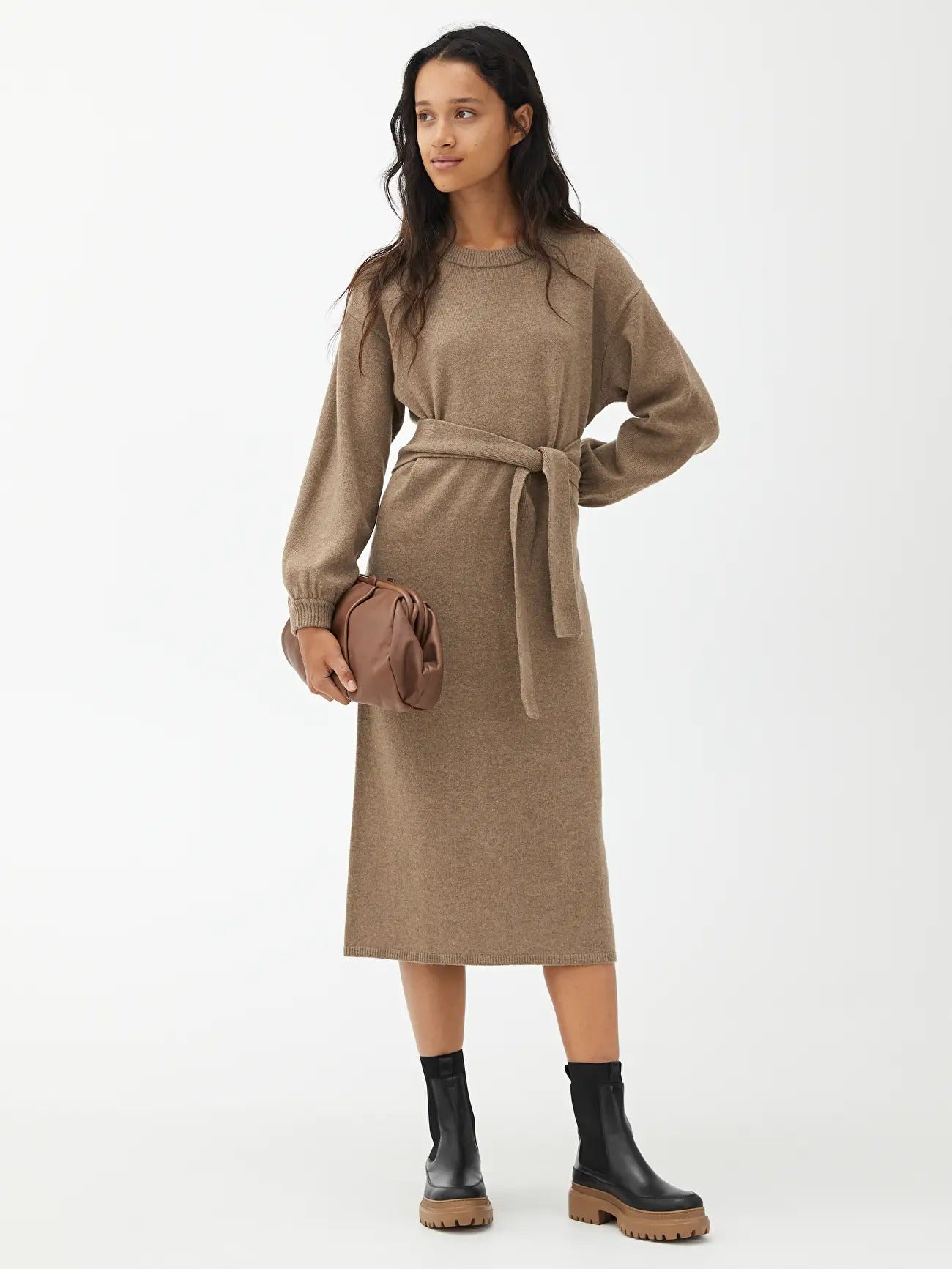 Arket + KnotDetail Knitted Wool Dress