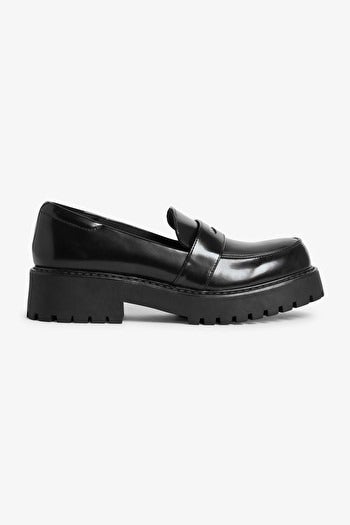 Monki + Faux Leather Loafer