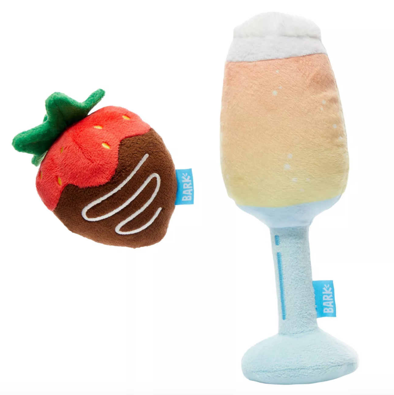 BARK + Chocolate Strawberry & Chompagne Dog Toy