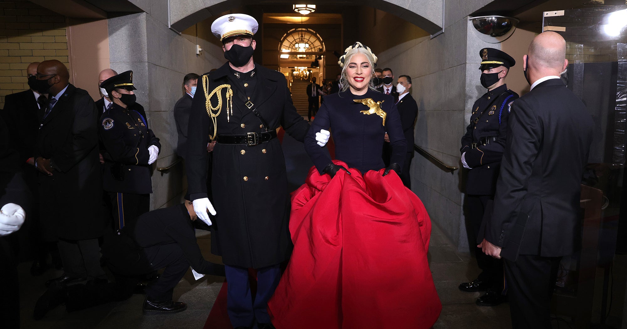 lady gaga outfit for the inauguration