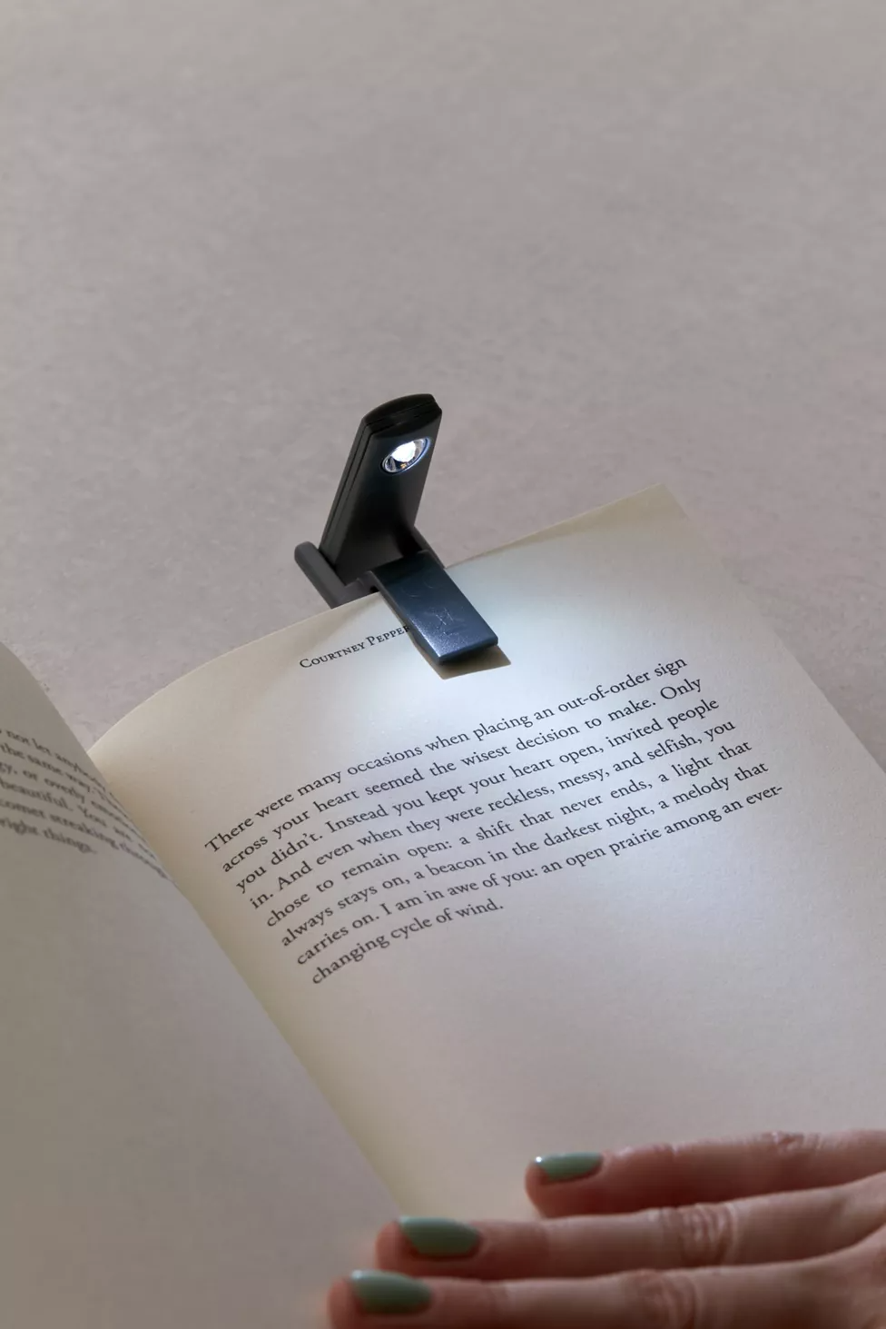 Kikkerland Design + Mini Folding Book Light