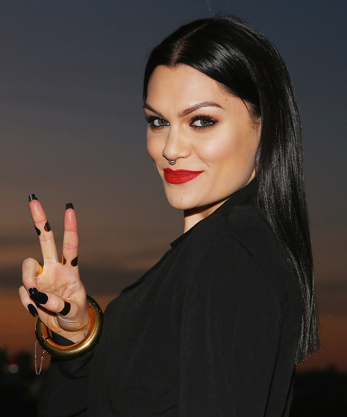 Jessie J goes back to brunette bob at BRITs nominations  Jessie J at  BRITs launch 2014