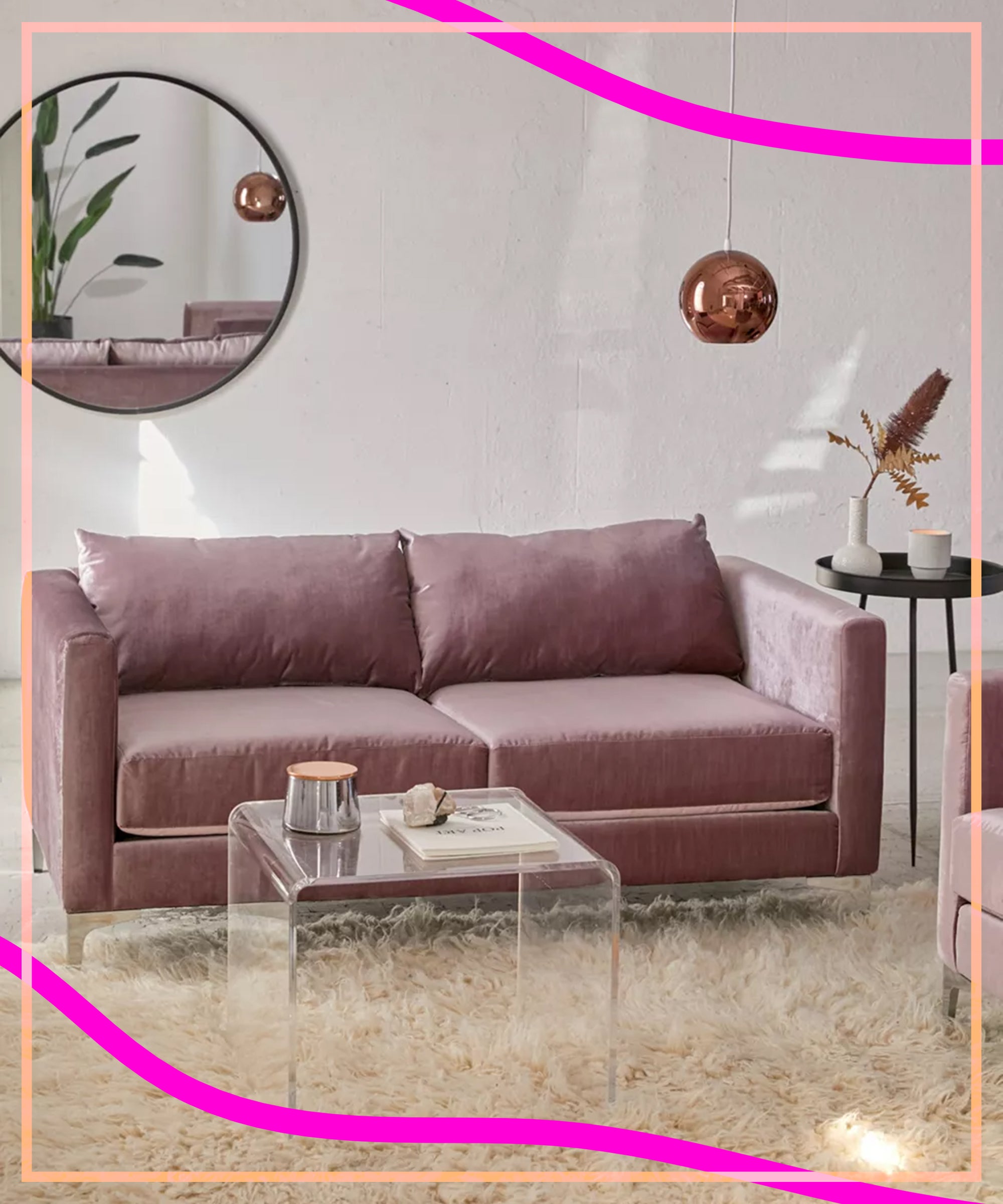 Oversized Round Loveseat / The belmont loveseat exposed leg guest chair