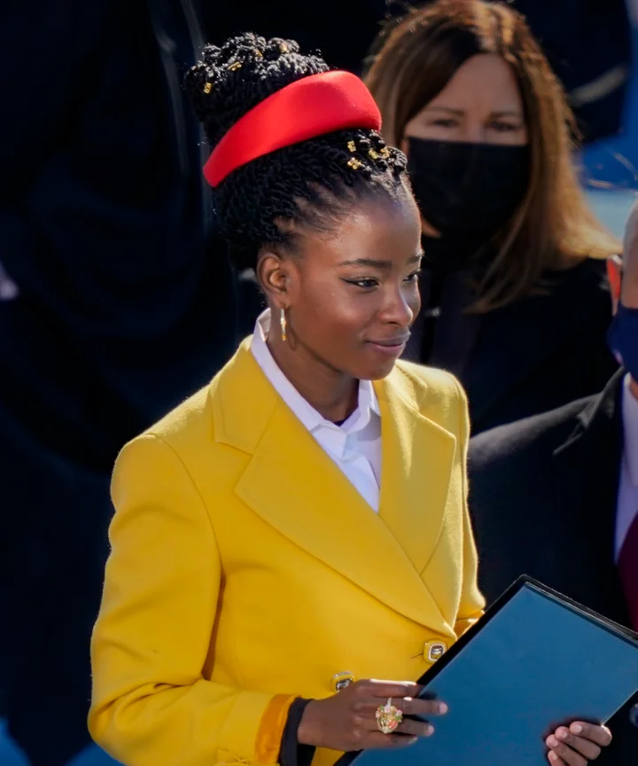 Gorman Outfit Amanda Gorman Inauguration Yellow Coat Amanda Gorman