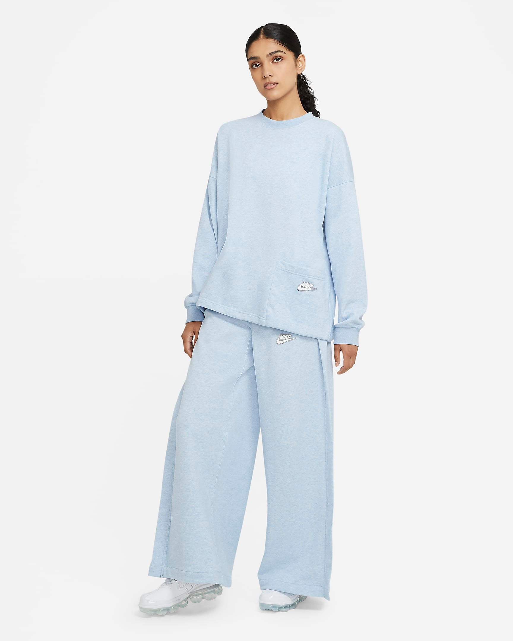 nike sportswear swoosh french terry trousers